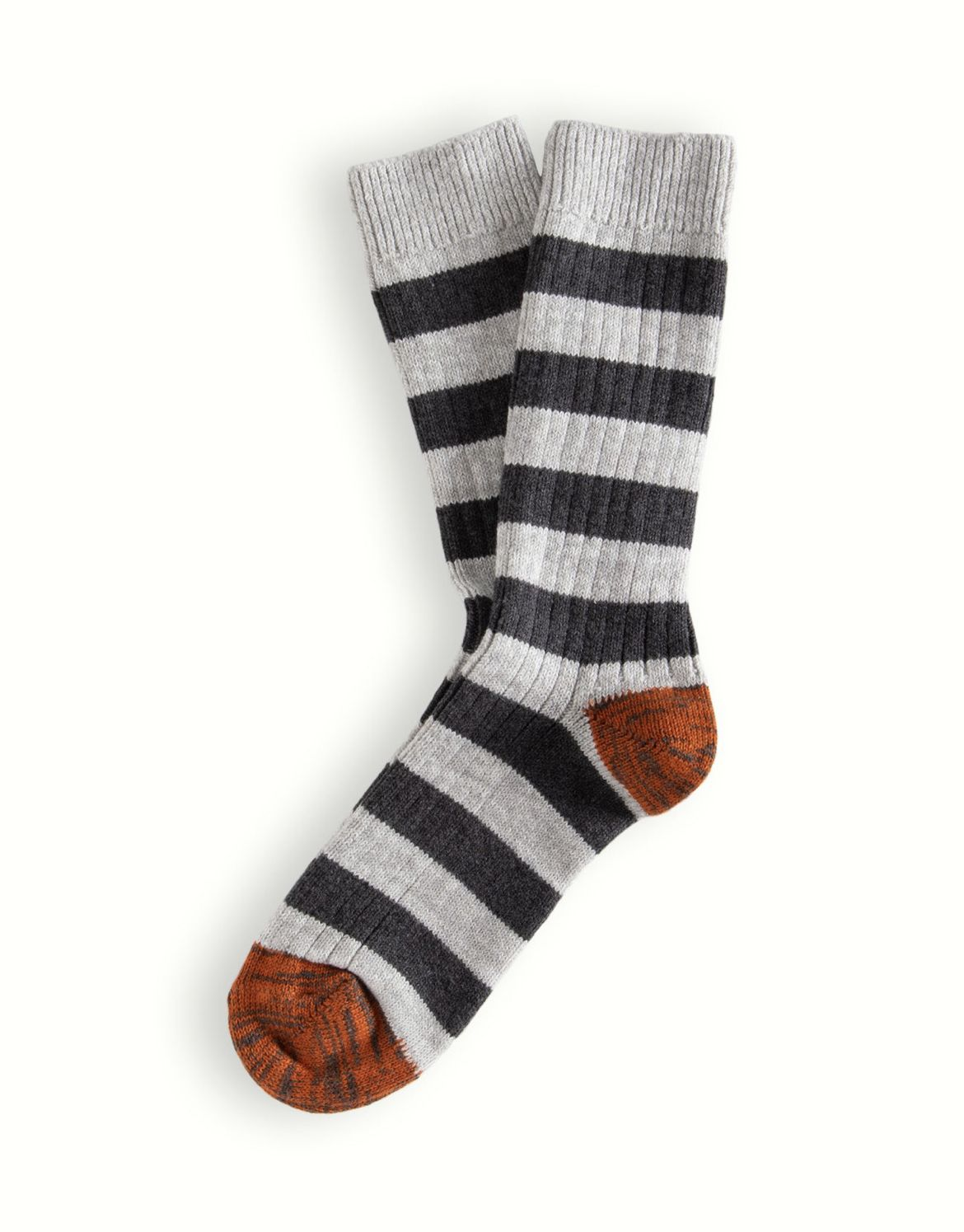 Premium Striped Crew Socks - 4-Pair Value Set
