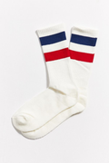 Premium Sport Striped Crew Socks - 4-Pair Value Set